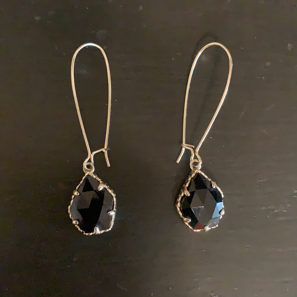 Black Drop Kendra Scott Earrings